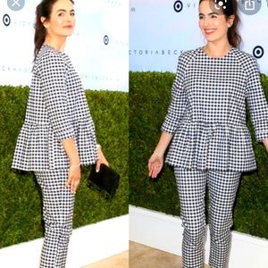 Victoria Beckham @Target gingham crop pants 10 NWT